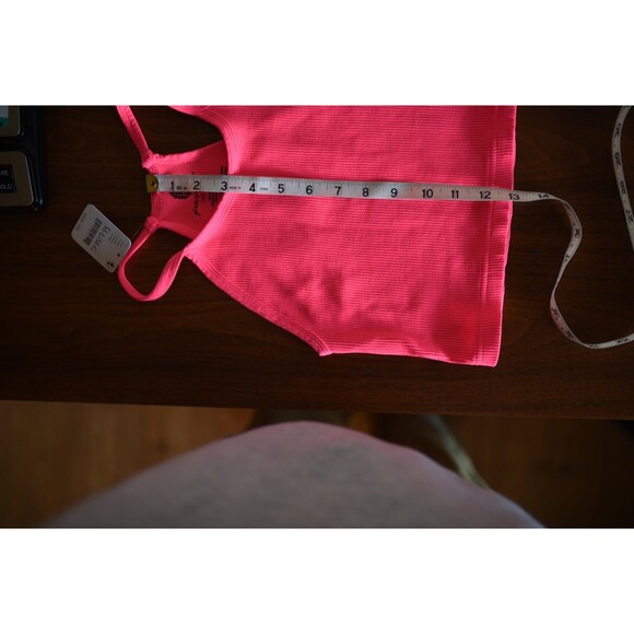 Free People BLACK Make a Move Bra Large and Hot Pink Happiness runs crop top m/l - Picture 8 of 15